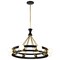 Nuvo Marsden 8-Light Chandelier Matte Black and Natural Brass 60/7868 - alternate 2